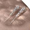 Halloween 316 Stainless Steel Ear Wrap Crawler Hook Earrings AJEW-C044-17A-AS-3