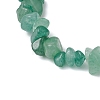 Natural Green Aventurine Chips Stretch Bracelets for Women Men BJEW-JB11341-04-4