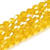 Transparent Electroplate Glass Beads Strands LS-GLAA-F029-2mm-A22-1