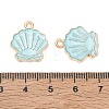 Alloy Enamel Pendants AL-CBAE435-16G-05-3