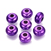 Valentine's Day UV Plating Opaque Acrylic European Beads PACR-T017-19M-M5-2