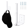 2Pcs Acrylic Wall Mount Hat Display Rack AJEW-WH0696-869-1