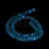 Frosted Transparent Glass Beads Strands FGLA-M002-01B-5