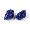 Handmade Printed Porcelain Beads PORC-T133-01A-01-2