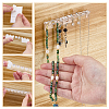 4 Sets Plastic Necklace and Bracelet Wall Mount Storage Hook AJEW-PH0008-97-3