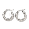 304 Stainless Steel Hoop Earring EJEW-F257-20P-02-1