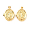 Religion Brass Locket Pendants KK-D232-21G-02-1