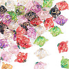 50Pcs Translucent Resin Cabochons RESI-TA0005-66-3
