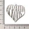 304 Stainless Steel Pendants STAS-H225-09P-3