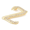 Brass Micro Pave Clear Cubic Zirconia Pendants CU-CBA8481-01G-Z-2