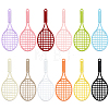 12Pcs 12 Colors Baking Paint Alloy Big Pendants FIND-SC0023-32-1