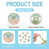 10Pcs Resin Beads PACR-TA0001-33D-5