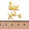 Brass Stud Earrings EJEW-R016-24G-5