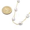 CCB Plastic Pearl Beaded Chain Necklace NJEW-JN04337-4