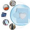 3 Inch PVC Mini Heart Hollow Photocard Holder Book AJEW-WH0038-65P-03-5