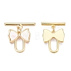 Brass Toggle Clasps KK-N254-160G-3