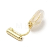 Brass Clip-on Earring Findings KK-K371-13G-2