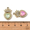 UV Plating Alloy Glass Pendants FIND-K032-10G-3