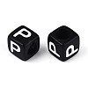Initial Acrylic Horizontal Hole Beads OACR-ZX006-35P-2