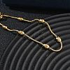 304 Stainless Steel Oval Round Snake Chain Bracelets SA-CBA2696-15G-3