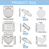 9 Sets 3 Style DIY Sublimation Blank Brooch Pin Making Kit FIND-BC0004-04-2
