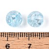 Transparent Crackle Acrylic Beads CACR-R008-8mm-07-3