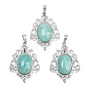 Natural Amazonite Pendants G-A315-07P-1