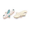 Alloy & Enamel Pendants ENAM-T021-65G-2