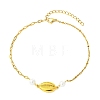 4Pcs 4 Styles Ocean 304 Stainless Steel Link Chain Anklets for Women AJEW-AN00825-4