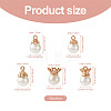 Craftdady 50Pcs 5 Styles Resin Imitation Pearl Pendants FIND-CD0001-32-12