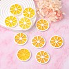 Hawaii Lemon Slice Resin Glitter Powder Pendants X-RESI-R337-5-4