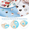  40Pcs 4 Style Alloy Enamel Pendants ENAM-NB0002-05-3