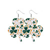 Saint Patrick's Day Imitation Leather Dangle Earrings FS-WG4E1C6-03-1
