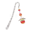 Angel Rainbow Color ABS Plastic Beads Pendants Bookmark AJEW-JK00325-4