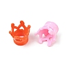 Spray Painted Acrylic Beads OACR-H058-21-2