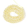 Anti-Tarnish Electroplate Glass Beads Strands GLAA-N064-6mm-06-2