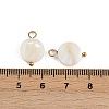 Natural Shell Disc Pendants X1-STAS-D378-31G-3