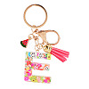 Fruit Series Letter Resin Keychains KEYC-TAC0033-02E-1
