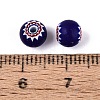Handmade Millefiori Glass Round Beads LA-N002-08A-3