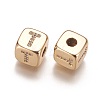 Brass Micro Pave Cubic Zirconia Beads KK-K238-16G-T-2