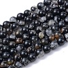 Natural Black Tourmaline Beads Strands X-G-F666-05A-6mm-1