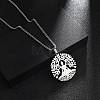 Non-Tarnish 201 Stainless Steel Pendant Necklaces for Man NJEW-Q336-04D-P-2