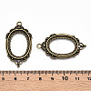 Zinc Alloy Link Cabochon Settings PALLOY-WH0001-35AB-3