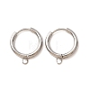 201 Stainless Steel Hoop Earring Findings SA-CBA9743-02P-A-1