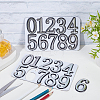 10Pcs ABS Plastic Stickers DIY-SP0007-95A-4