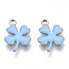 201 Stainless Steel Enamel Charms STAS-N088-18-3