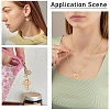 8Pcs 4 Styles Hollow Brass Pendants KK-YW0004-77-6