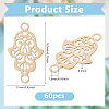 60Pcs Long-Lasting Plated Brass Links Connector Charms KK-DC0004-25-2