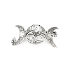 Viking Style Zinc Alloy Snap Hair Clips For Women PHAR-B090-01AS-05-1