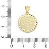 Religion Cross Brass Micro Pave Clear Cubic Zirconia Pendants CU-CBA83A6-03B-G02-3